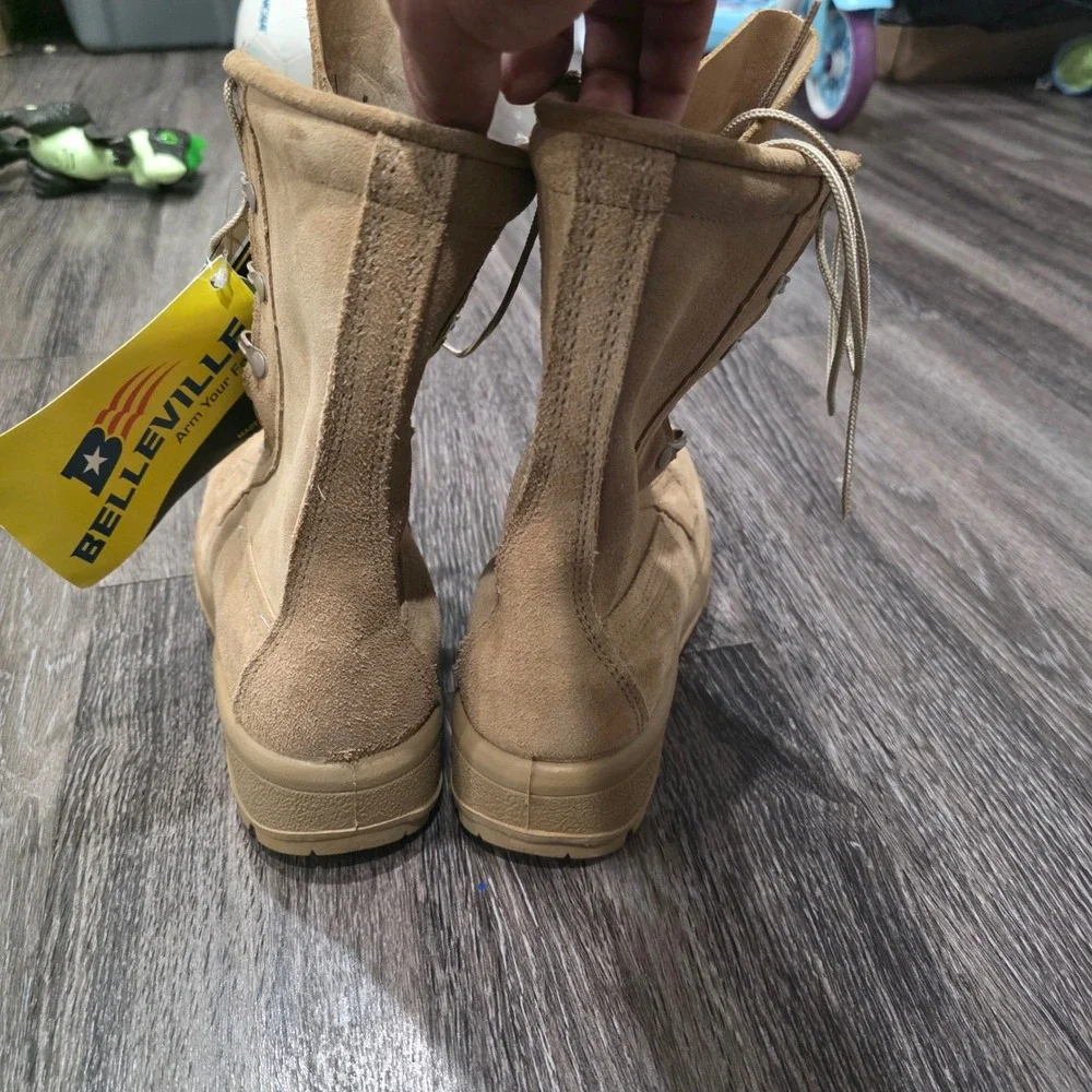 Belleville ICWR Gore-Tex Waterproof Military Combat‎ Boots Tan Suede Vibram 4.5R